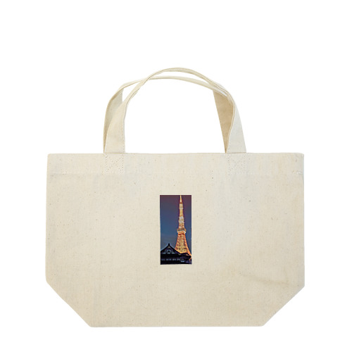 夜の東京タワー Lunch Tote Bag