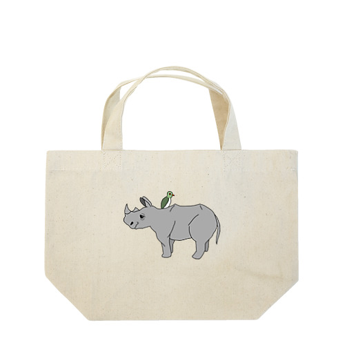 サイさん＆ウシツツキさん Lunch Tote Bag