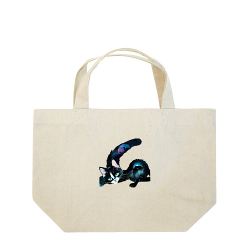 黒猫と魔法の尻尾 Lunch Tote Bag