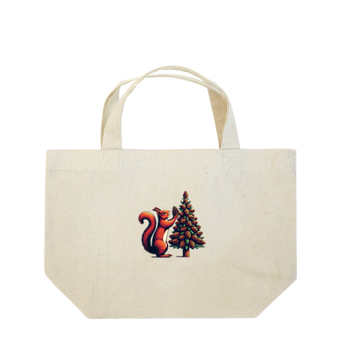 リスのクリスマス Lunch Tote Bag
