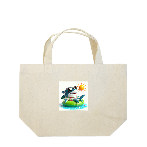 サメのバカンス Lunch Tote Bag
