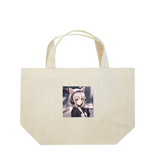 ファッション編集長ねこみさん Lunch Tote Bag