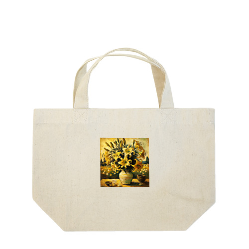 ゴッホ風「ユリ」 Lily Van Gogh style01 Lunch Tote Bag