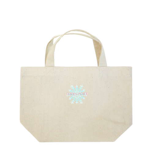 雪の結晶 Lunch Tote Bag