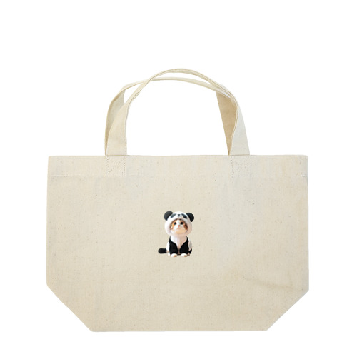パンダ？いいえ、ネコです Lunch Tote Bag
