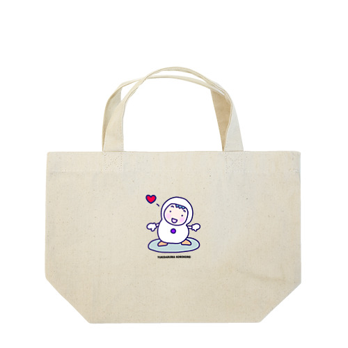 ゆきだるまが大好き！紫 Lunch Tote Bag