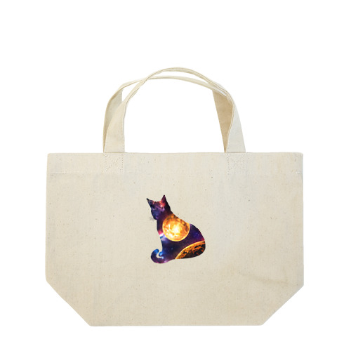 宇宙と猫002 Lunch Tote Bag