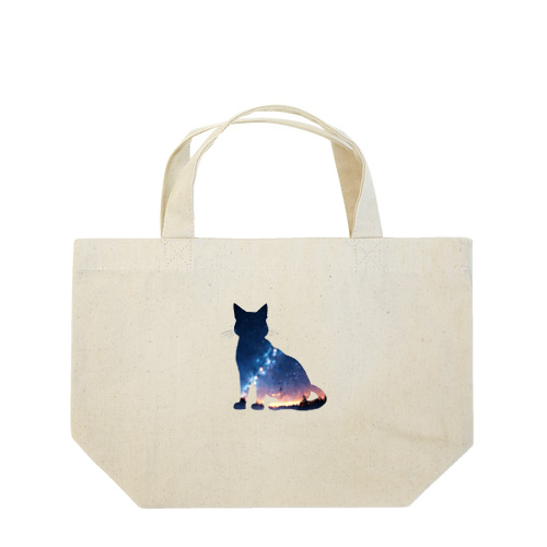 星空と猫_001 Lunch Tote Bag