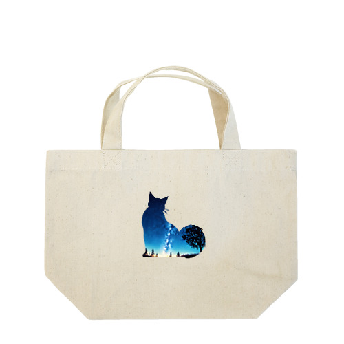 星空と猫_005 Lunch Tote Bag