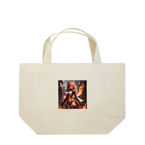 フレイムキャットガール Lunch Tote Bag