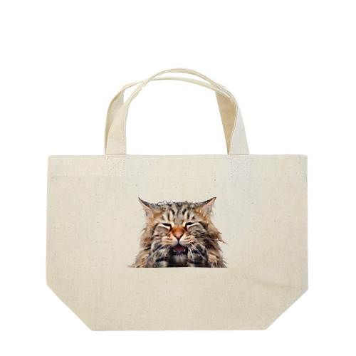 ずぶ濡れ猫 Lunch Tote Bag