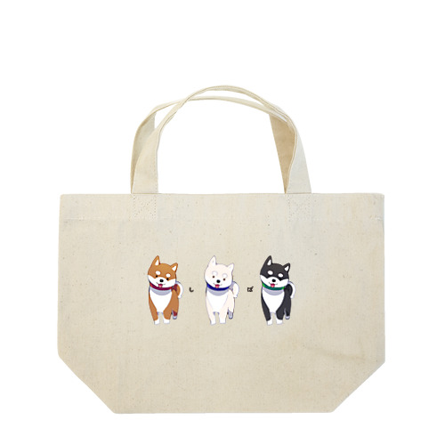 3色柴犬 Lunch Tote Bag
