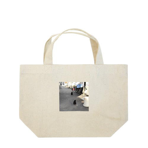 黒猫三連星 路地 Lunch Tote Bag