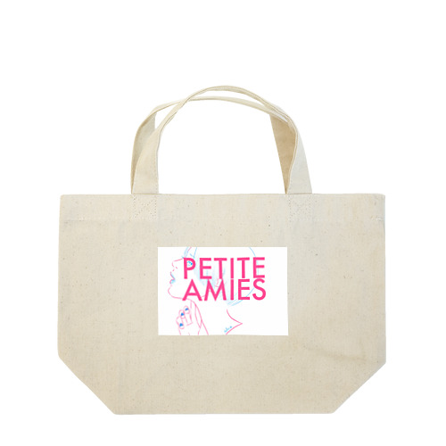 PETITE AMIES ショートヘアちゃん　白 Lunch Tote Bag