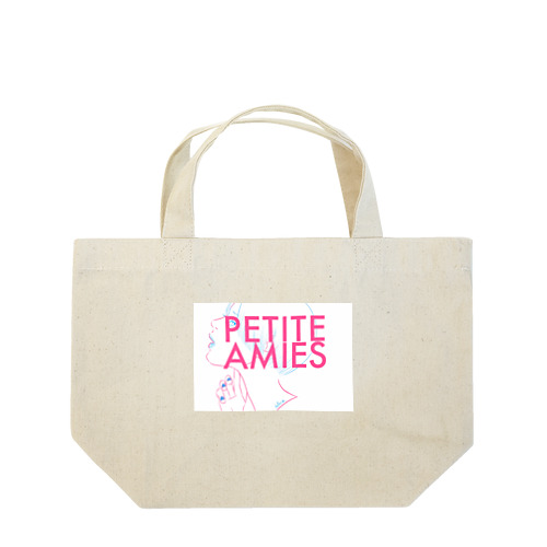 PETITE AMIES ショートヘアちゃん　白 ランチトートバッグ