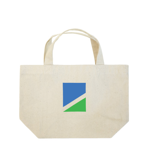 ミニマリズムデザインな気分　青と緑 Lunch Tote Bag