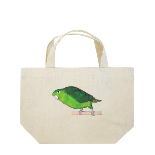 [森図鑑] サザナミインコ緑色 Lunch Tote Bag