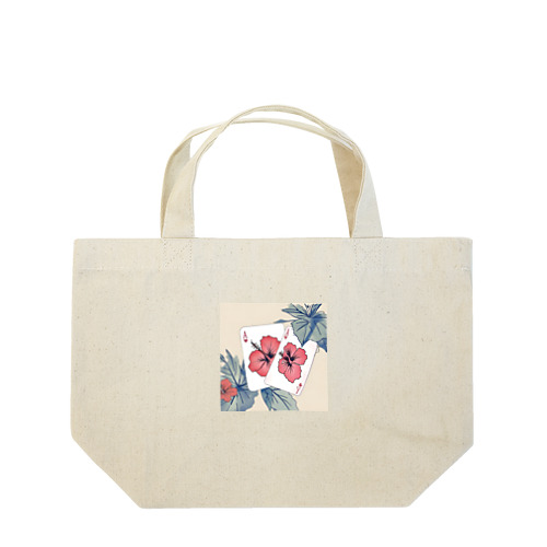 トランプ　ハイビスカス Lunch Tote Bag