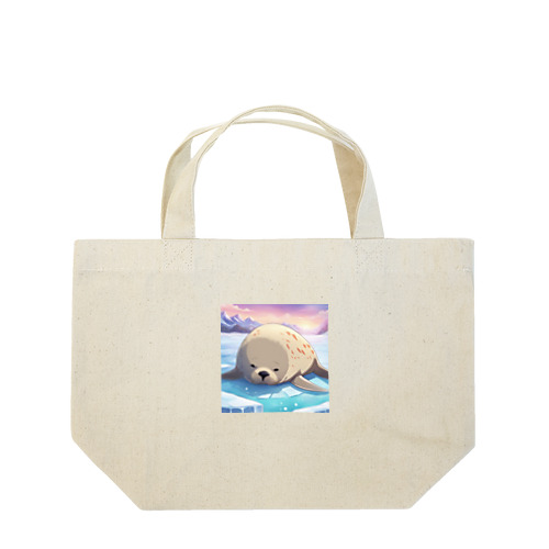 氷の上で寝ます Lunch Tote Bag