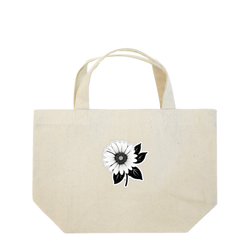 モノクロマーガレット Lunch Tote Bag