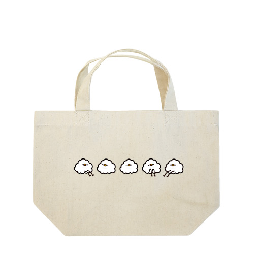 5匹もこもこバッグ Lunch Tote Bag