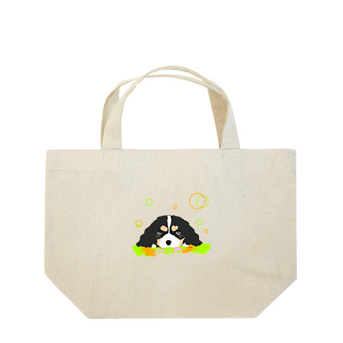 キャバリアトライカラー癒し犬 Lunch Tote Bag