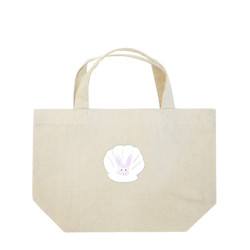 貝がらと、ネコうさ🐰 Lunch Tote Bag