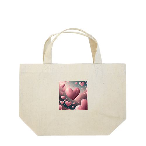ピンクハート Lunch Tote Bag