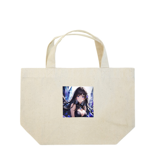 クリスタルと女性 Lunch Tote Bag