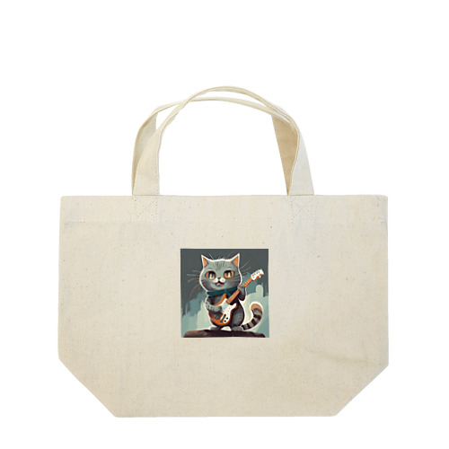 ロックな猫 Lunch Tote Bag