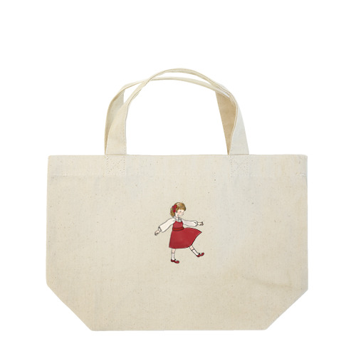 赤いワンピースちゃん Lunch Tote Bag