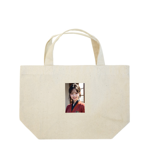 優しく微笑む町娘 Lunch Tote Bag