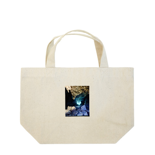 鍾乳洞の青いハート Lunch Tote Bag