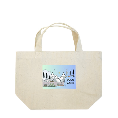 広大なソロキャンプ🏕 Lunch Tote Bag