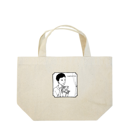 ふむふむの空想お茶会　セシルカットの女性 Lunch Tote Bag