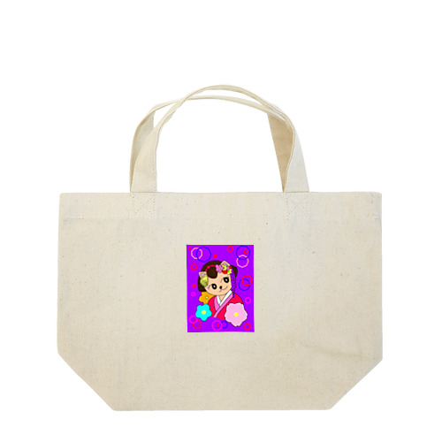 猫 舞妓さん 和柄 Lunch Tote Bag