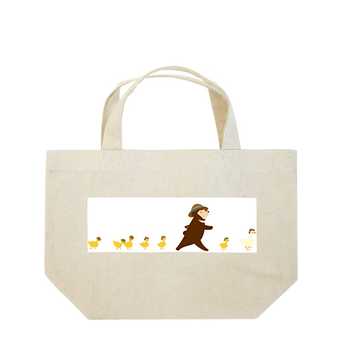 アヒル達とクマの行進 Lunch Tote Bag