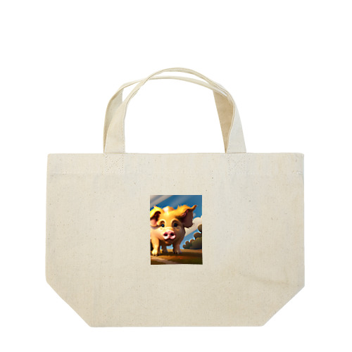 ちょっとイケてるブタ Lunch Tote Bag