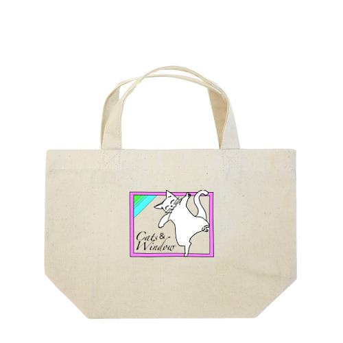 Cats ＆ Window Lunch Tote Bag