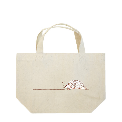 おひるねハリネズミ　ホワイト Lunch Tote Bag