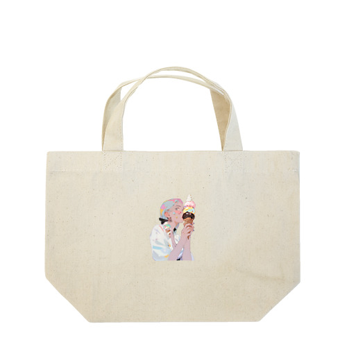 暑い夏はアイスだ011 Lunch Tote Bag