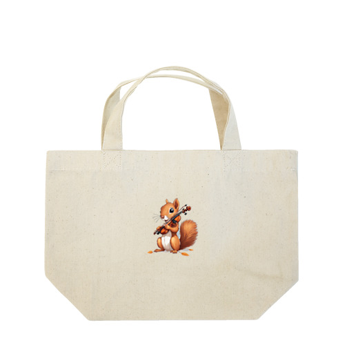 バイオリンを奏でるリス Lunch Tote Bag