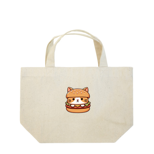 猫バーガー Lunch Tote Bag