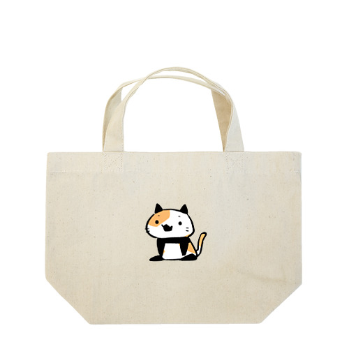 パンダ風味の三毛猫 Lunch Tote Bag