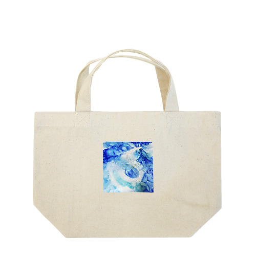 ブルー　白龍 Lunch Tote Bag