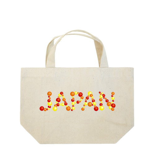 バルーン文字「JAPAN」（赤色系） Lunch Tote Bag