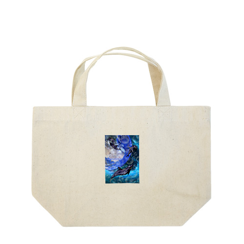 イルカと宇宙 Lunch Tote Bag