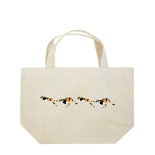 走るネコ Lunch Tote Bag