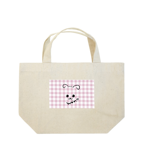 わんこA♡ギンガム Lunch Tote Bag