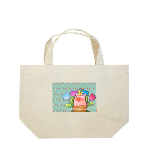 HAPPY CUTE PIGLET Lunch Tote Bag
